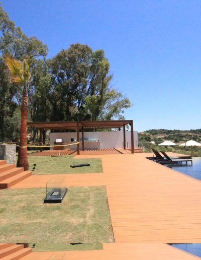 Outdoor Bamboo Floor in Sotogrande installed by Parquet Astorga