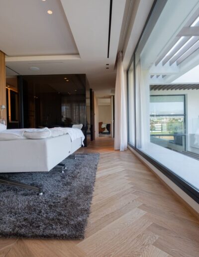 suelos de roble natural para chalets de lujo