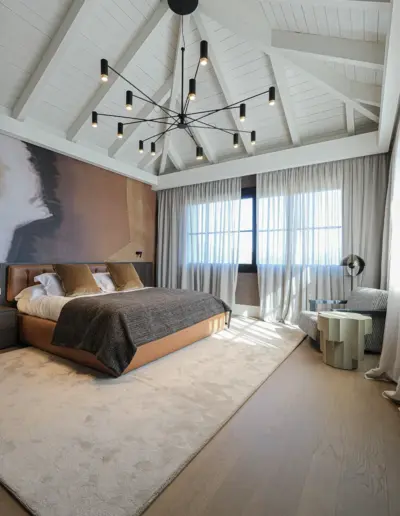 Tarima surco multiformato y espiga en vivienda privada